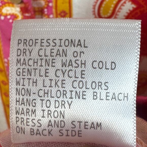 Rose & Thyme Cropped Button Up Blouse Paisley Size M NWT Boho Indie Dopamine - Picture 9 of 9